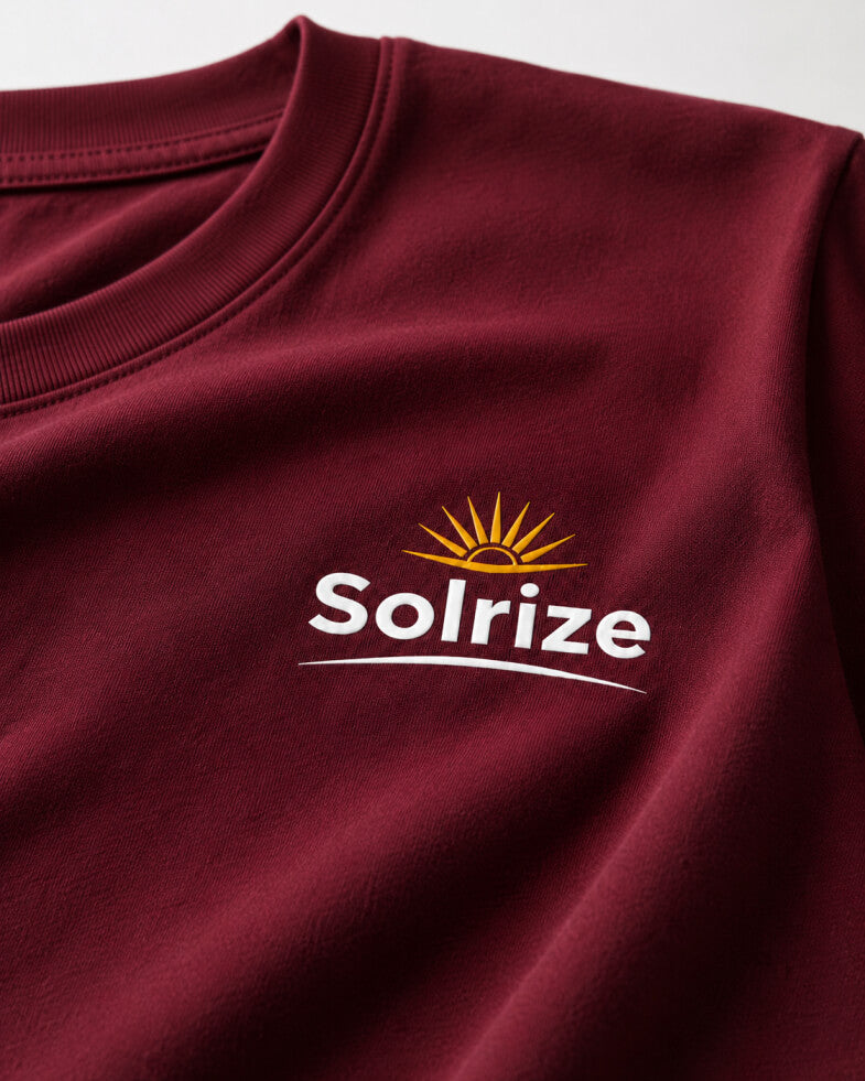 Solrize Essential Maroon Tee