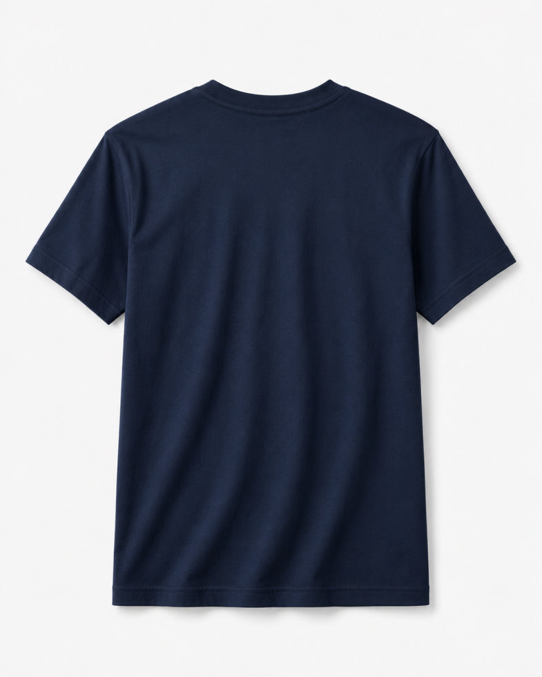 Solrize Essential Navy Blue Tee back view